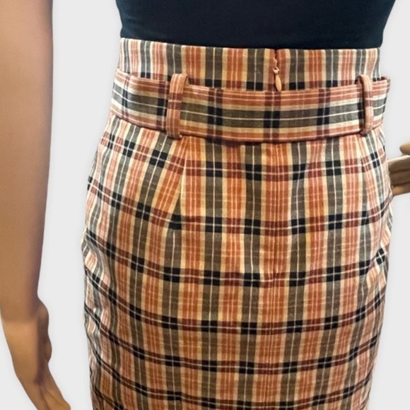 ANN Taylor factory plaid skirt. Size 4 petite - Picture 6 of 9